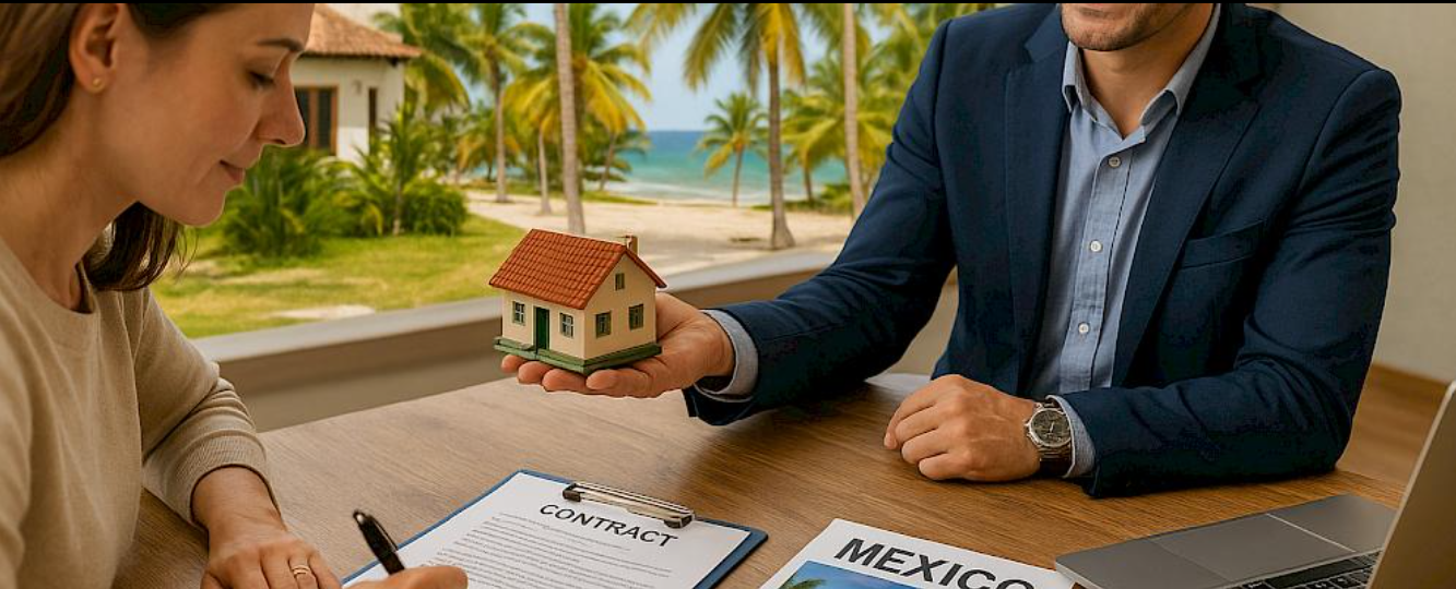 foreign buyers discussing property ownership in mexico