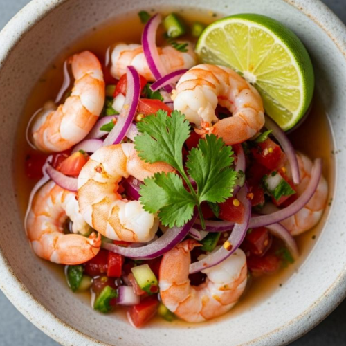 ceviche de camarón