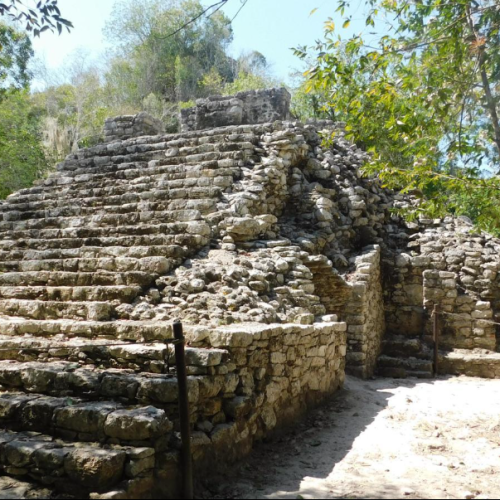 cobá ruins — climb the pyramid