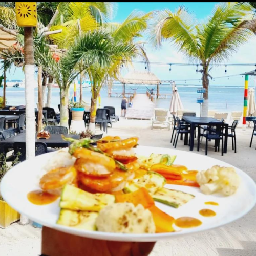 eat ceviche at a palapa on the sand