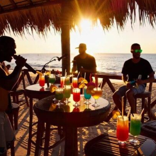 sunset drinks on the malecón